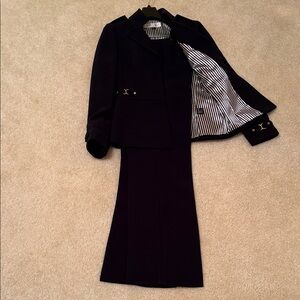 Tahari Navy Women's Blazer and Pants Set